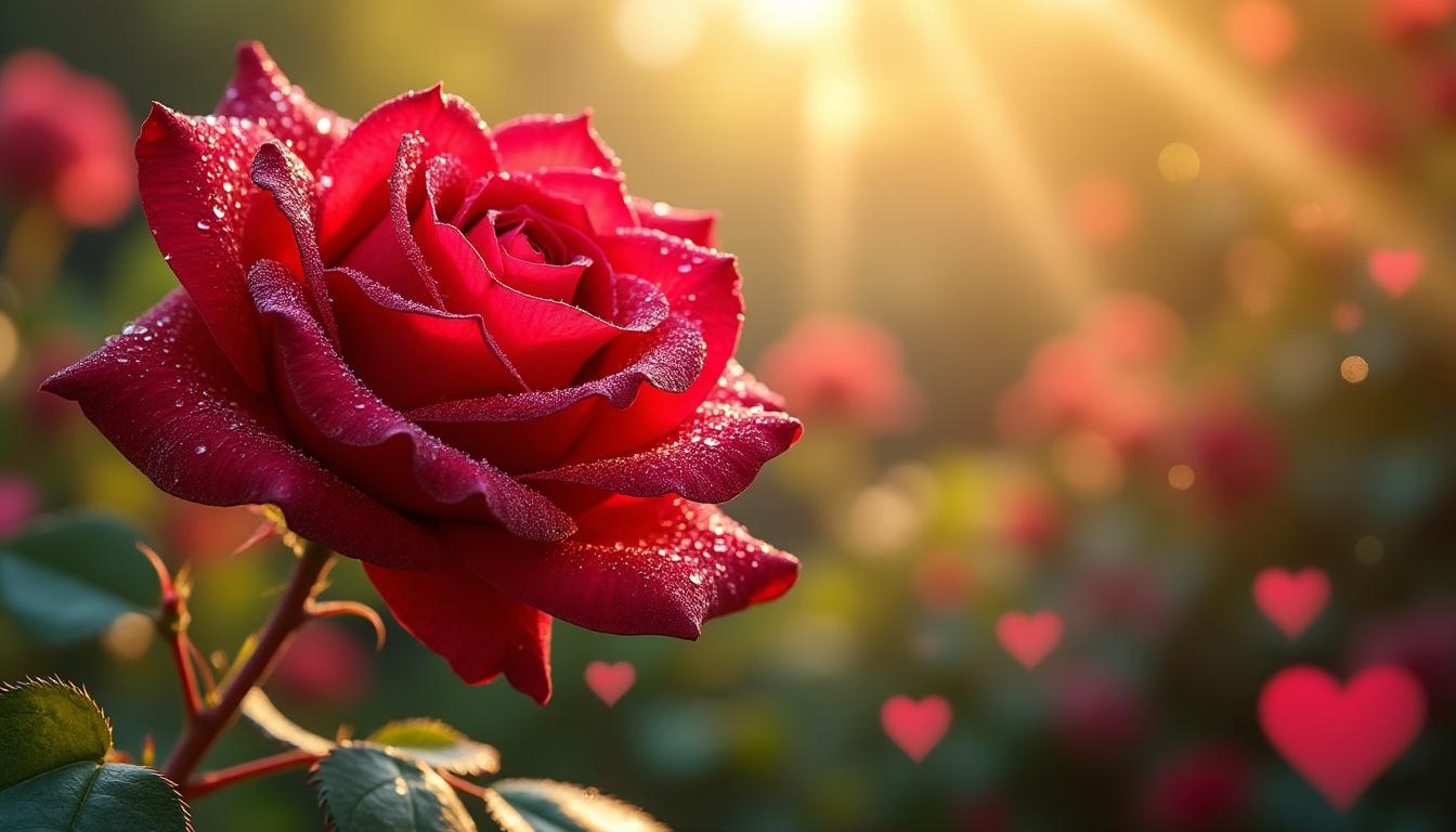 découvrez la signification profonde de la rose rouge et explorez les symboles associés à cette fleur emblématique de l'amour, de la passion et de la beauté.