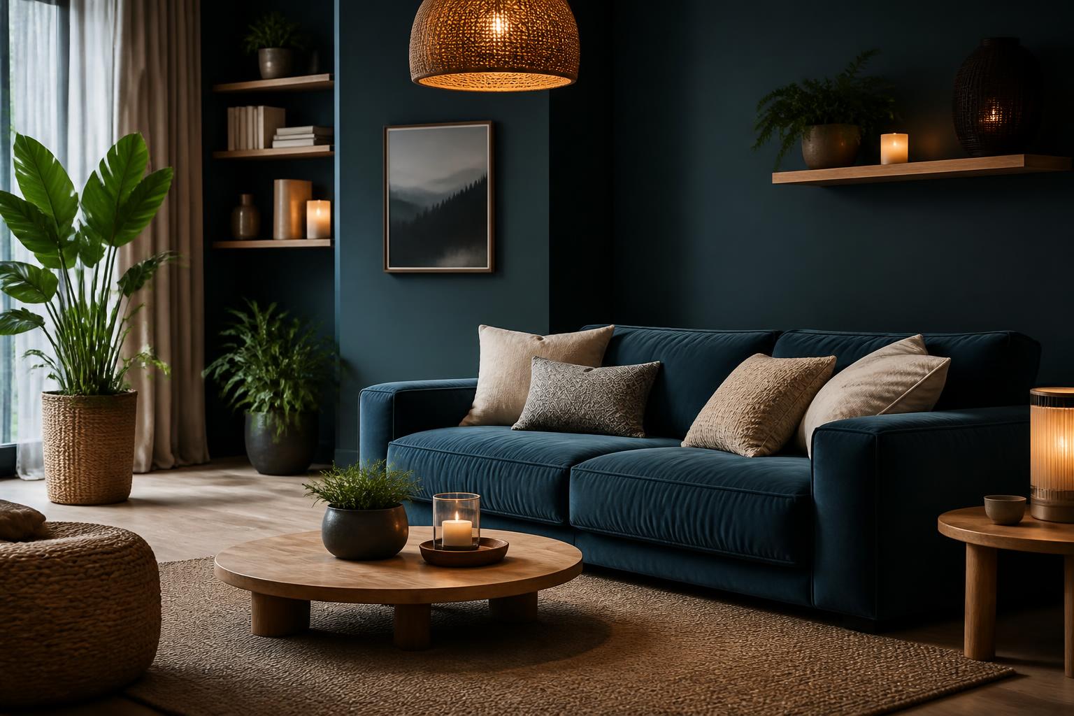 découvrez comment la teinte bleu pétrole, profonde et élégante, transforme votre intérieur en un havre de paix chaleureux et apaisant.