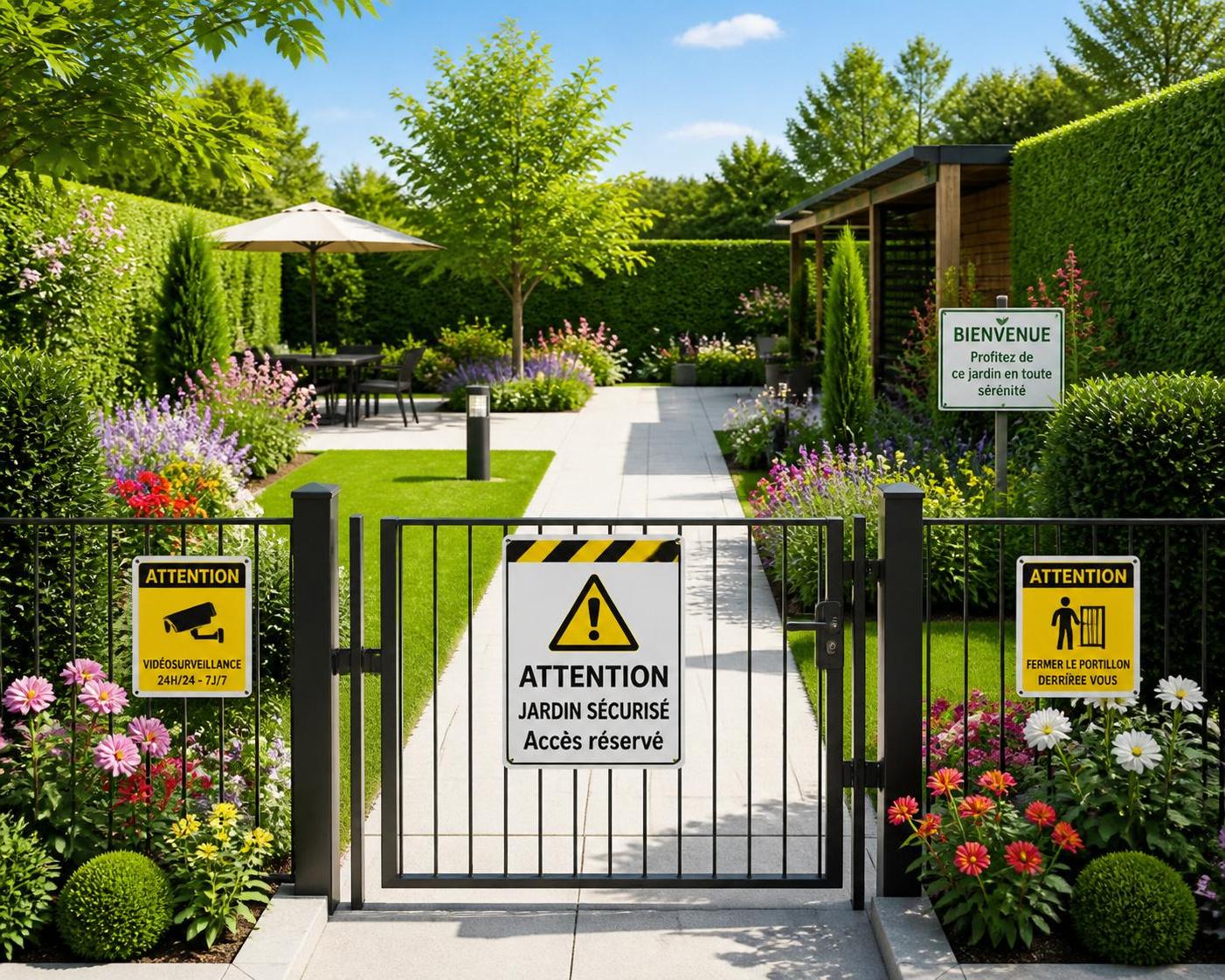 découvrez nos conseils pour choisir les panneaux d'attention adaptés et sécuriser efficacement votre jardin.