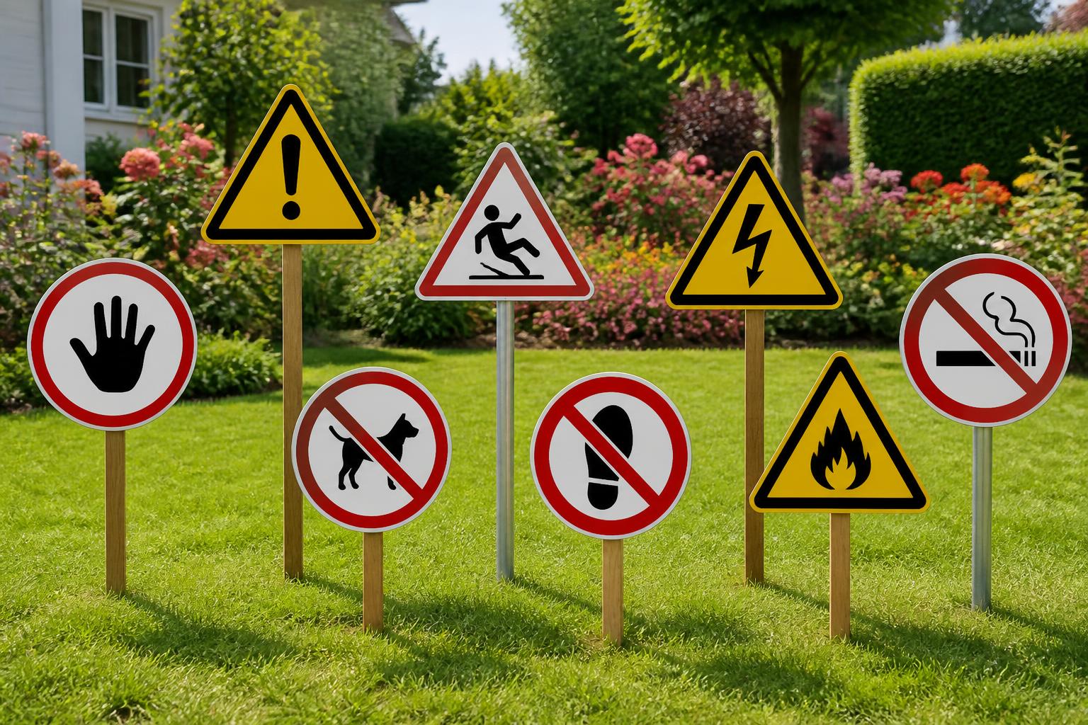 découvrez comment choisir les panneaux d'attention adaptés pour sécuriser efficacement votre jardin et prévenir les accidents.