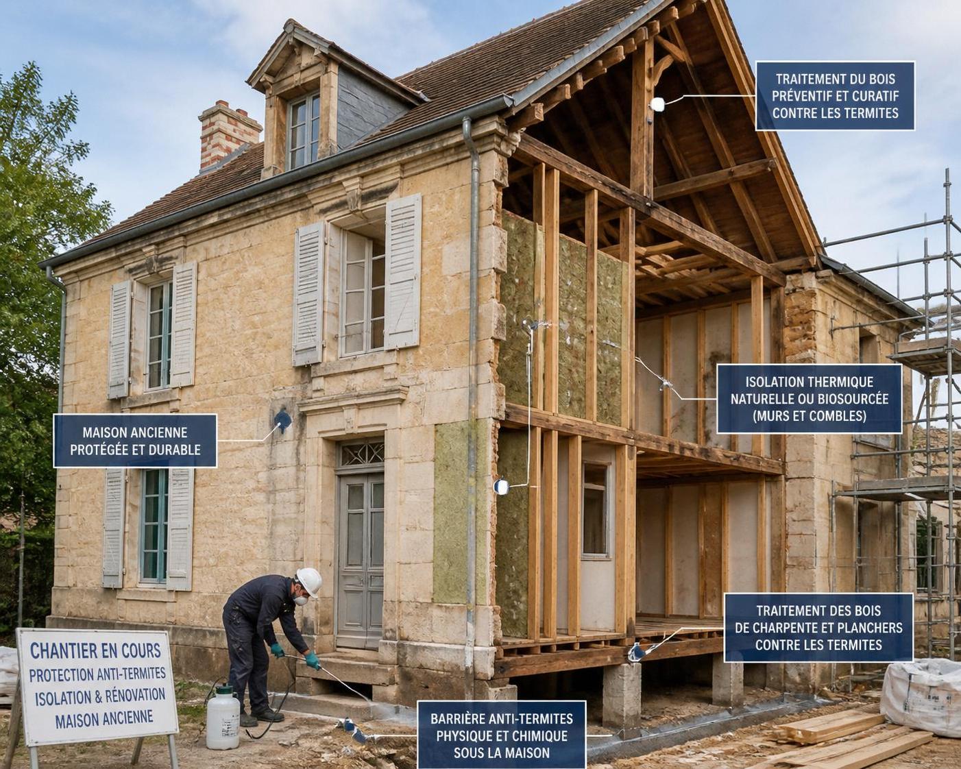 découvrez des solutions efficaces pour protéger votre maison des dégâts causés par les termites du bois et préserver la solidité de votre habitat.