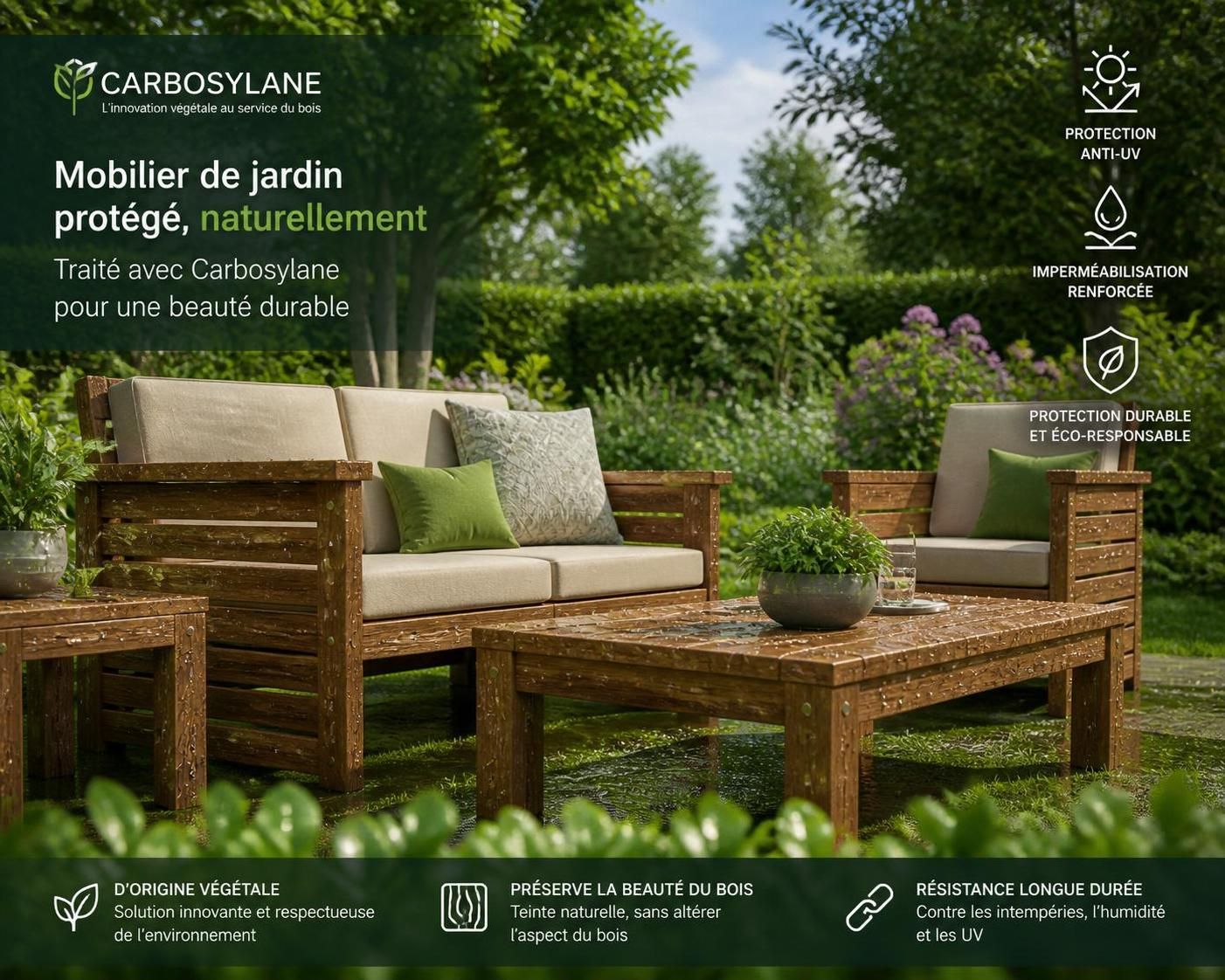 découvrez carbosylane, une solution innovante qui protège efficacement votre mobilier de jardin contre les intempéries et l'usure, tout en préservant son esthétique et sa durabilité.