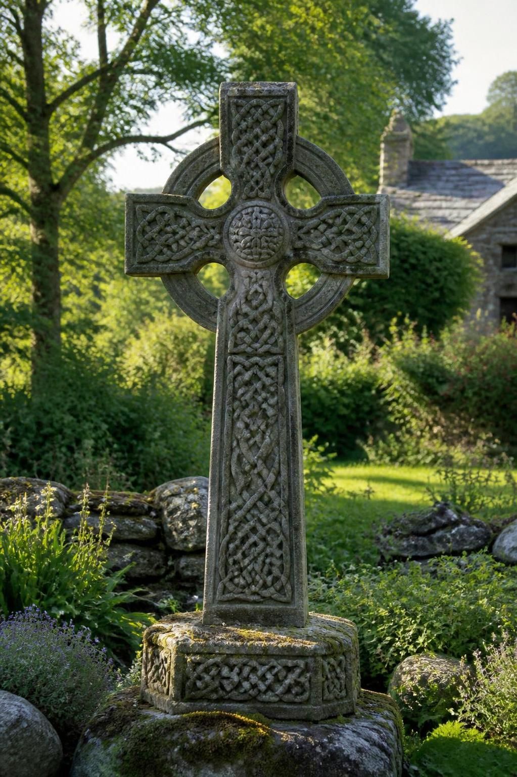 découvrez l'histoire et la signification de la croix celtique, un symbole ancien devenu une tendance déco idéale pour sublimer votre jardin.