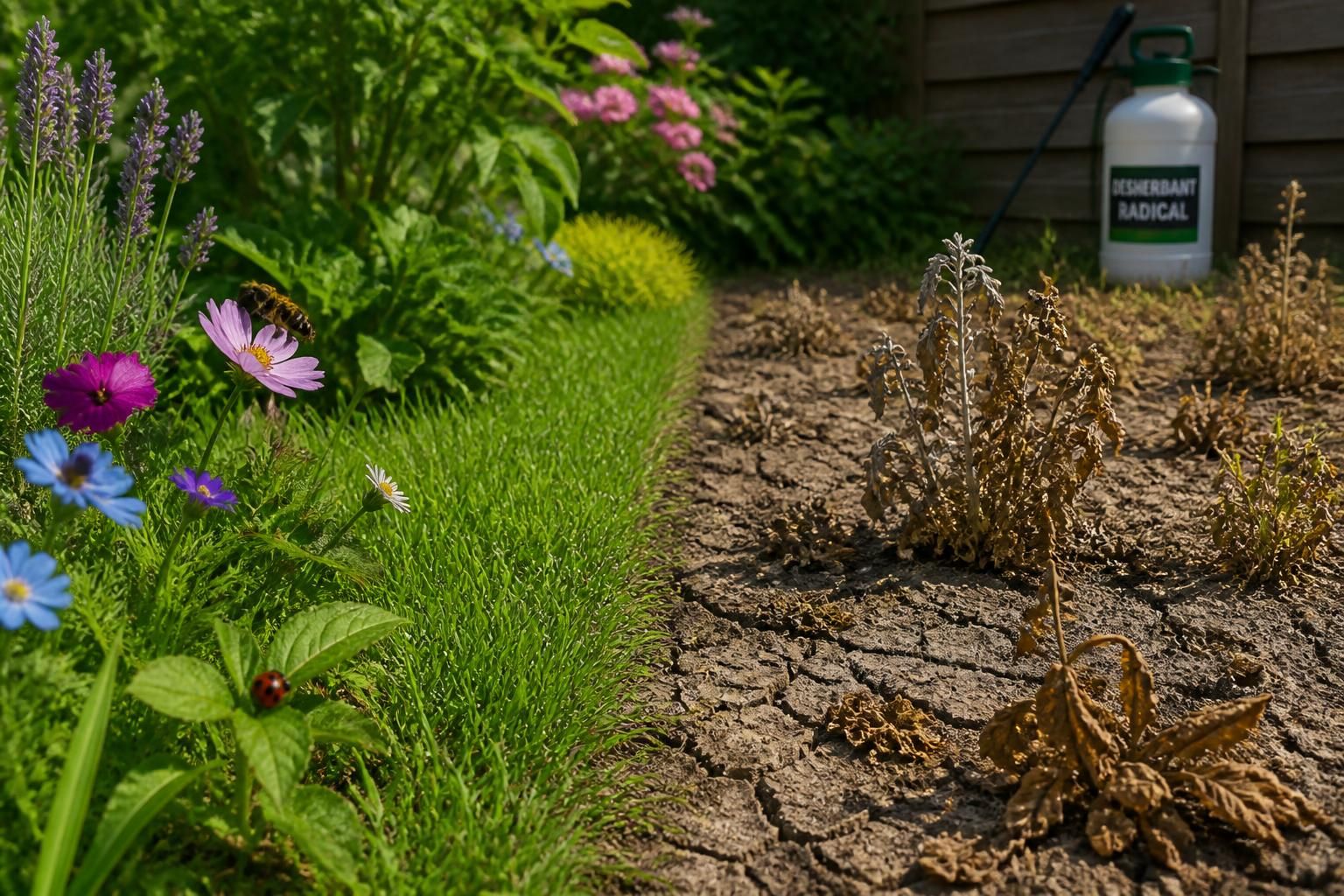 découvrez les risques liés à l'utilisation des désherbants radicaux dans votre jardin et apprenez comment les éviter pour protéger vos plantes et votre environnement.