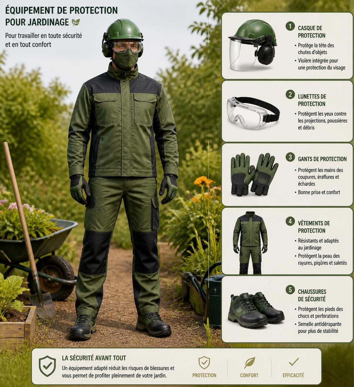 découvrez comment bien choisir votre équipement de protection individuelle (epi) pour jardiner en toute sécurité. conseils pratiques pour protéger vos mains, yeux et corps lors de vos travaux de jardinage.