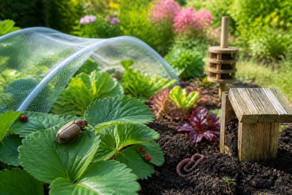 découvrez comment protéger efficacement vos plantes des hannetons dans votre jardin en utilisant des méthodes naturelles sans pesticides, pour un jardin sain et respectueux de l'environnement.
