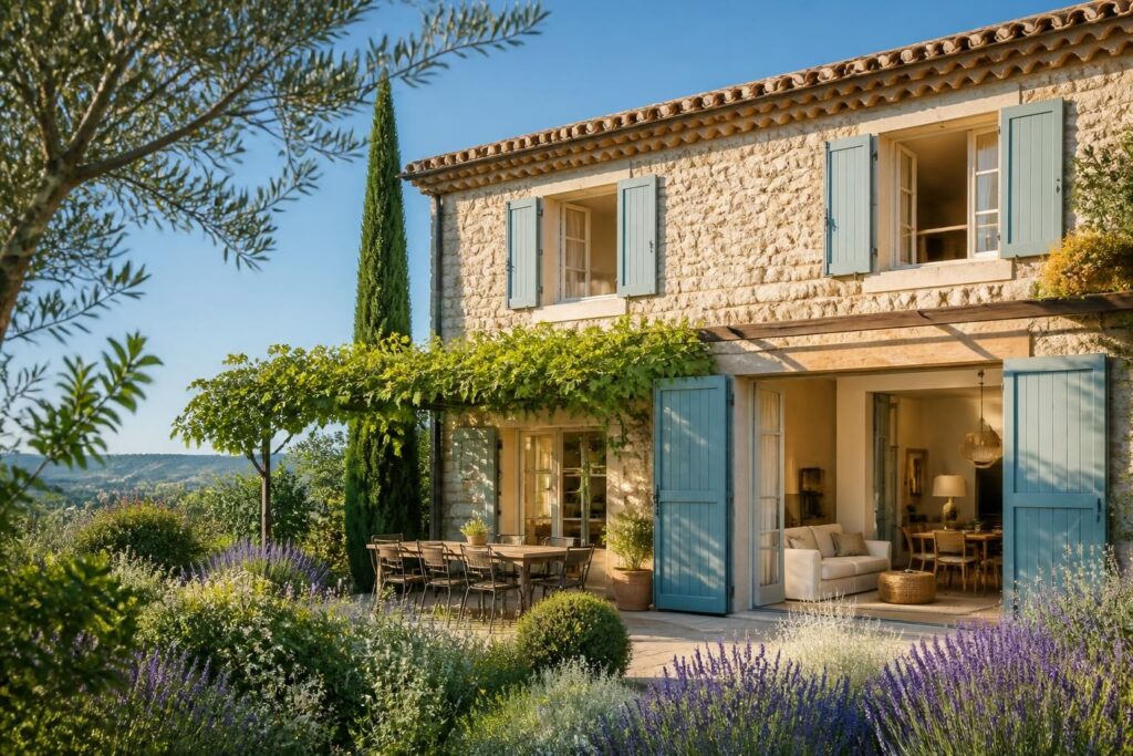 découvrez comment allier le charme authentique d'un mas provençal avec le confort moderne pour créer une maison à la fois traditionnelle et chaleureuse.