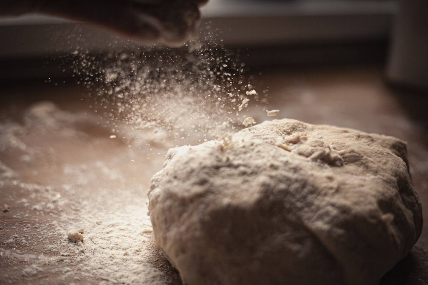 Kneading the dough