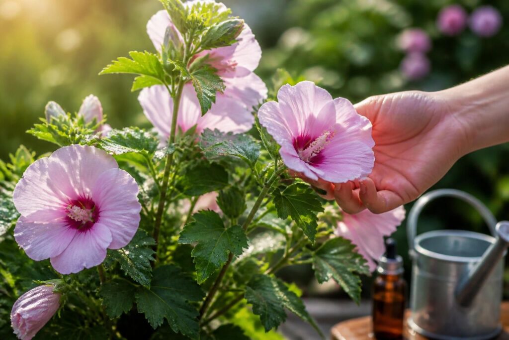 découvrez l'althéa, une plante aux fleurs délicates reconnue pour ses bienfaits naturels qui prennent soin du jardinier en douceur.