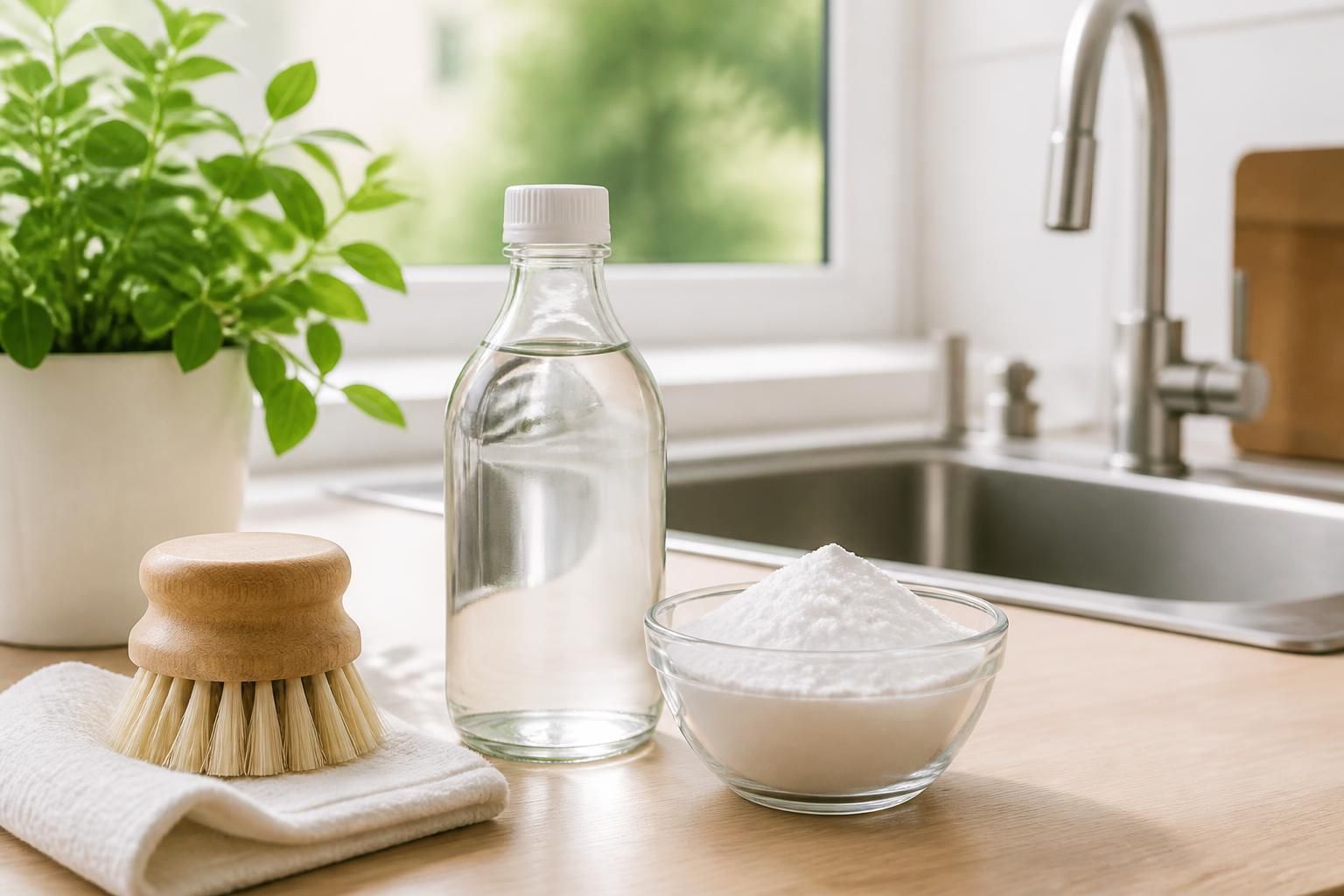 découvrez comment le bicarbonate de soude et le vinaigre blanc forment une alliance naturelle et efficace pour nettoyer et désinfecter votre maison sans produits chimiques.