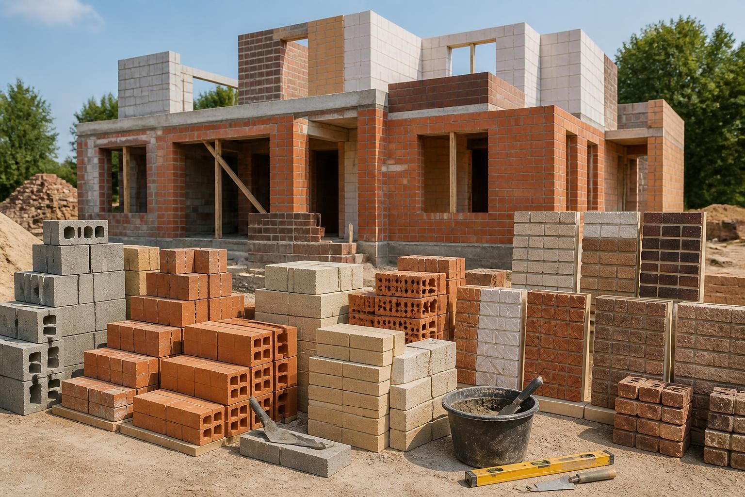 découvrez tout sur les briques de construction pour maison : choix des matériaux, prix et options, que ce soit pour bâtir une vraie maison ou pour le jeu.