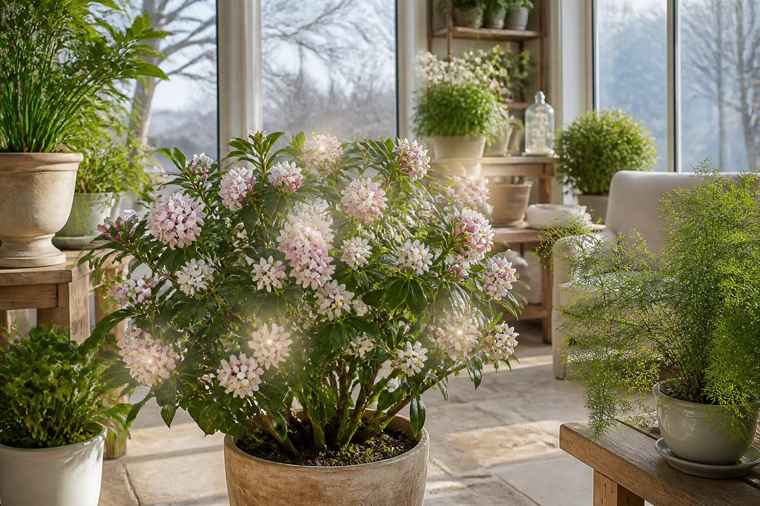 découvrez comment intégrer la plante parfumée daphné dans votre jardin d’hiver pour un espace enchanteur et empli de douceur.