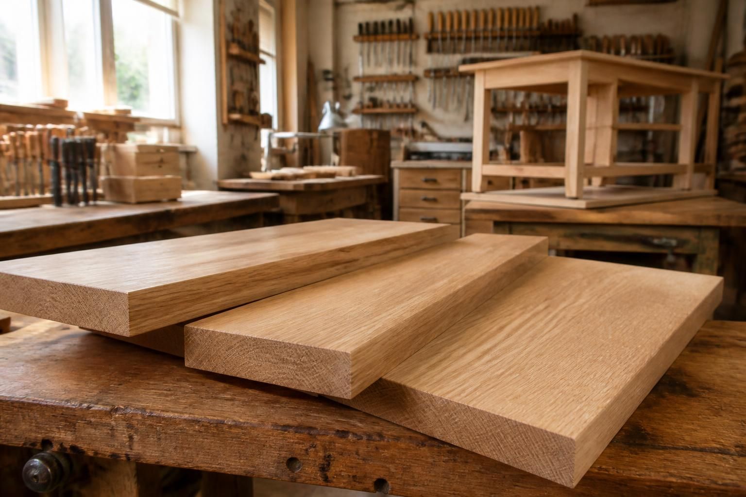 découvrez comment choisir les meilleures planches en chêne pour fabriquer des meubles de qualité, en tenant compte des critères essentiels pour un bois durable et esthétique.