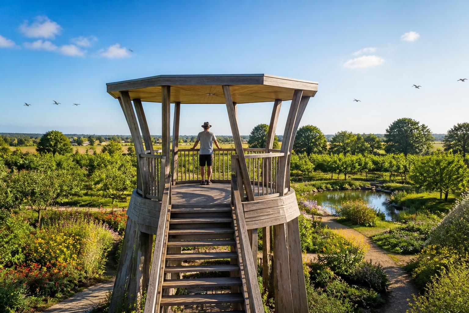 découvrez pourquoi une tour d'observation est idéale pour apprécier chaque détail de votre jardin et profiter d'une vue panoramique unique.