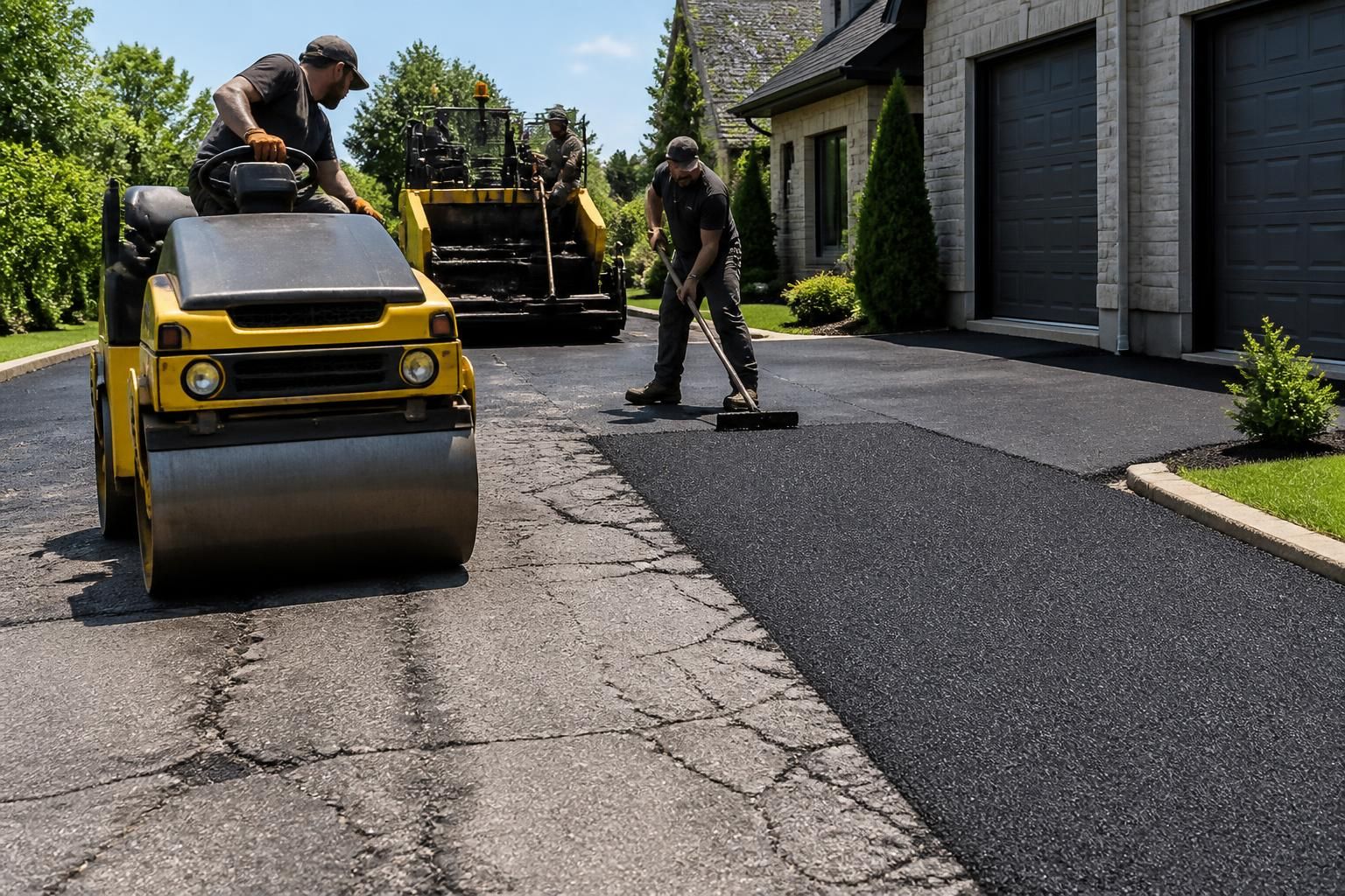 réfection enrobé : expert en réparation et rénovation des allées et parkings fissurés pour un revêtement durable et esthétique.